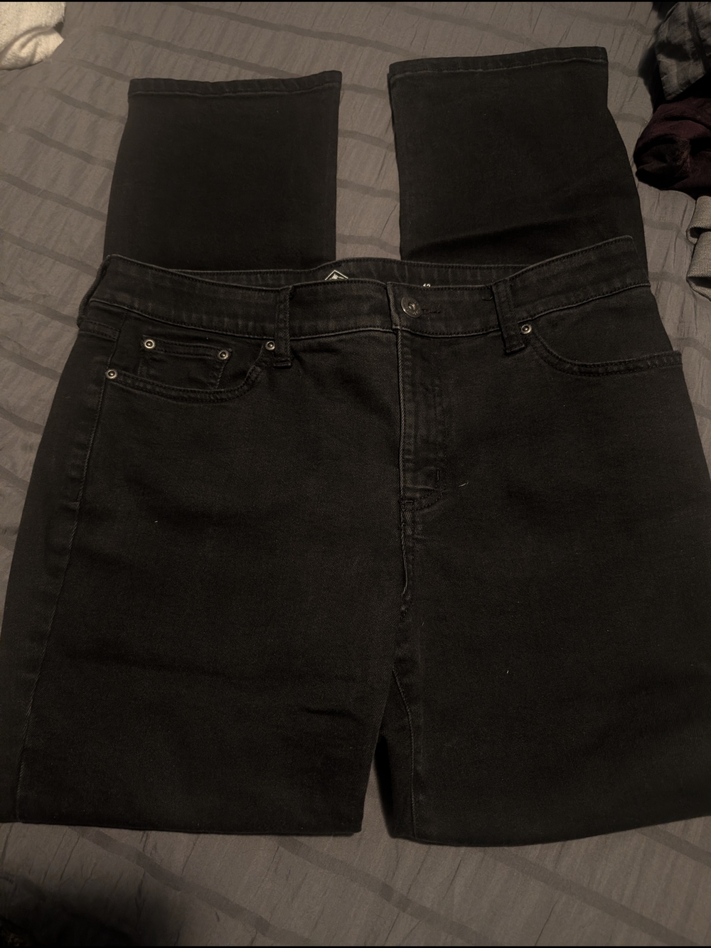 St. John's Bay Black Straight-Leg Jeans